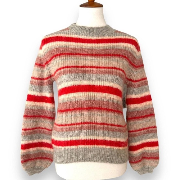 Aritzia Sweaters - Aritzia Little Moon Multicolor Long Sleeve Striped Gardenia Sweater Size Small